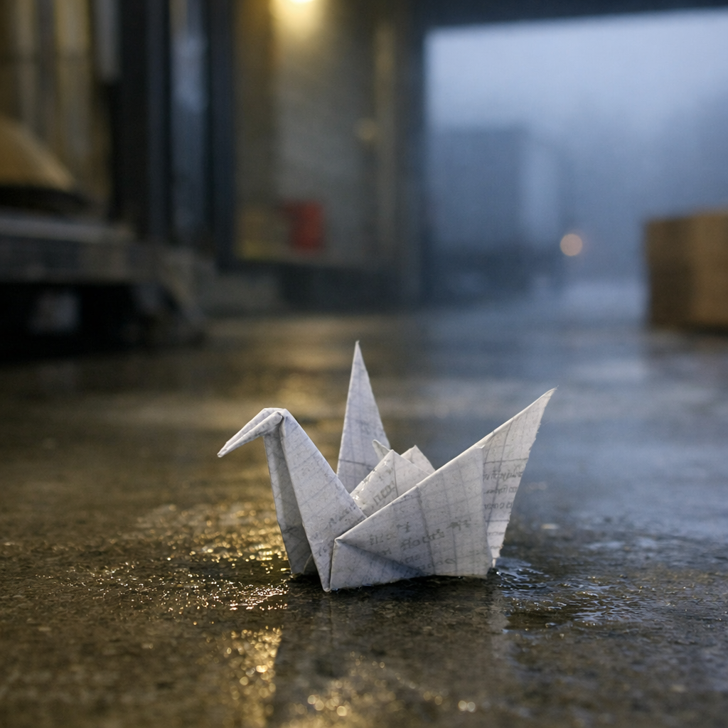 第十六報の折り鶴