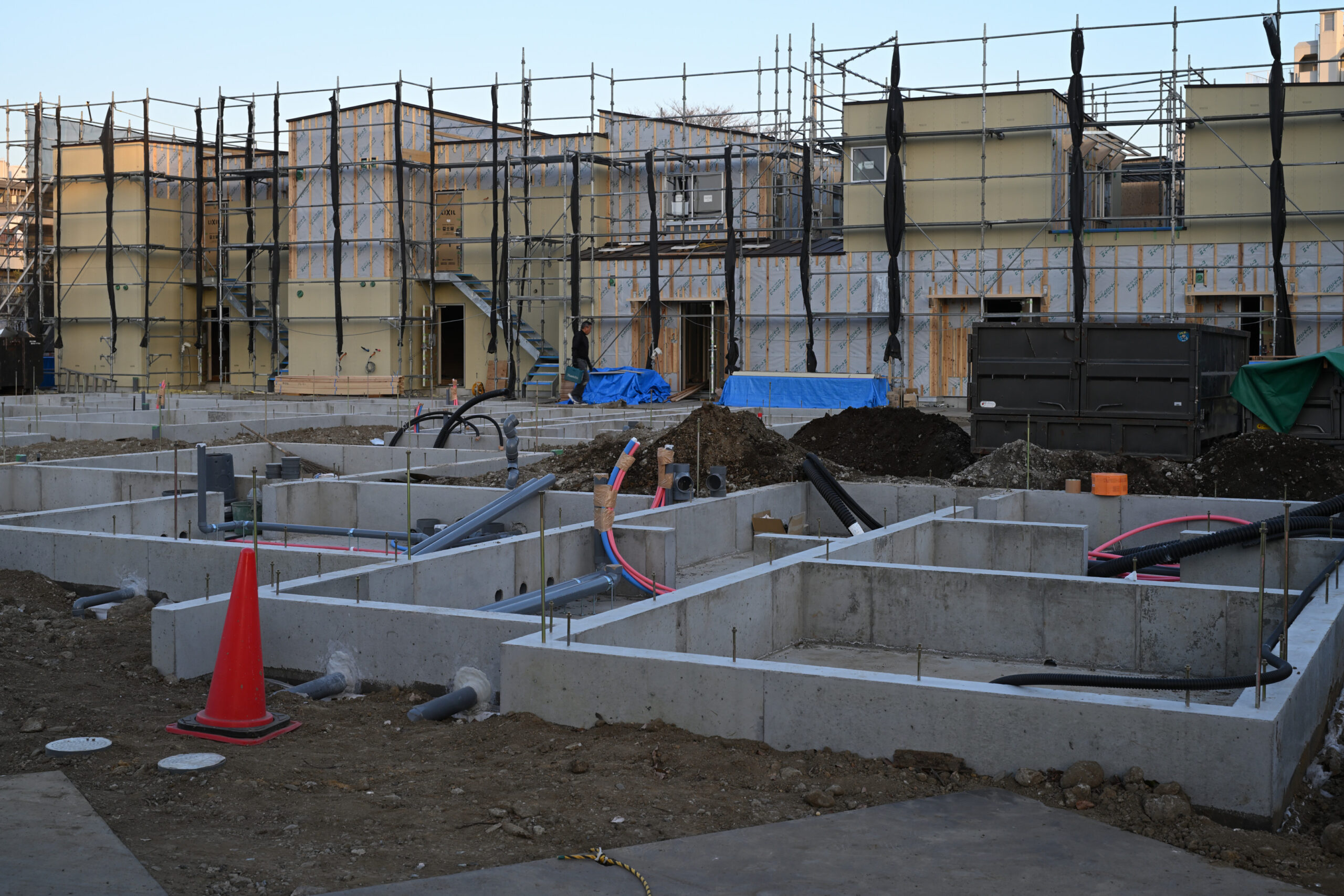 打設前の三時刻